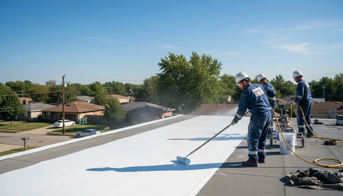 Commercial roof coating in Richards, TX near me